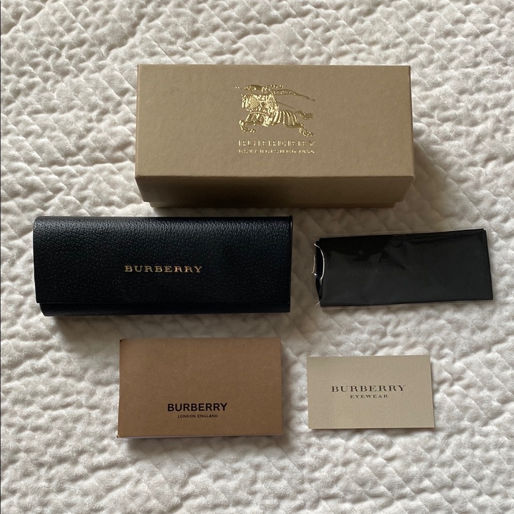 Authentic Burberry Glasses / Sunglass Case, Box and Accessories